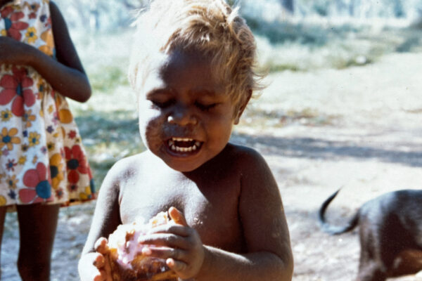 Baby with bread Australia