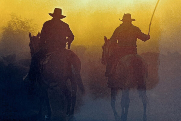 Sunset and cowboys Australia