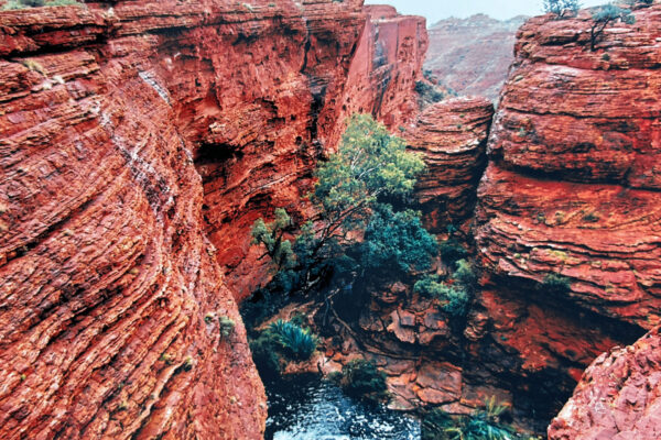 Red rock face Australia