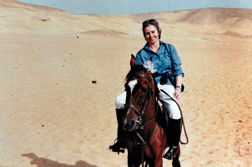Anne Watts on horse