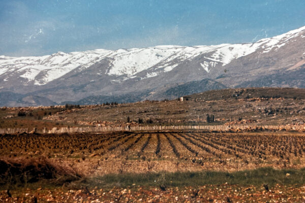 Lebanon mountains snow on top