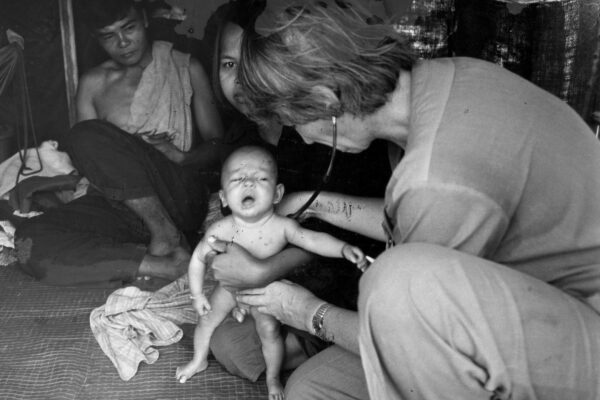 Anne Watts nurse and sick baby