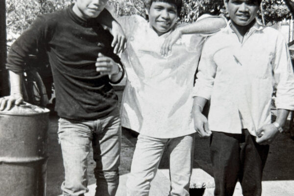 Group of young boys during the Vietnam war