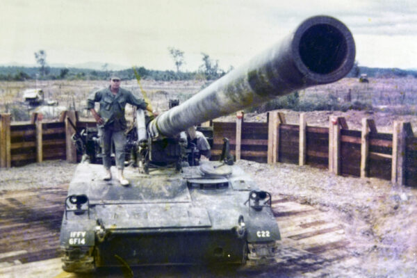 US tank at Kon Tum Vietnam