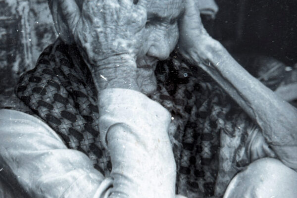 Old frail woman Vietnam War