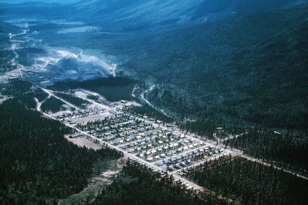 Cassiar Town Canada from above