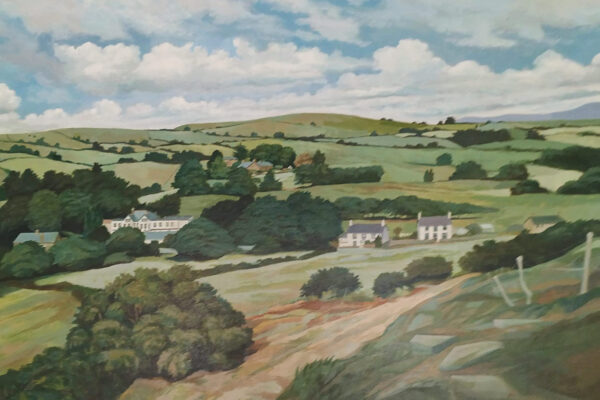 Painting of Plas Gwyn, Pentrefelin, North Wales